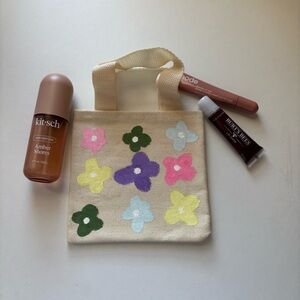 𐙚 Mini Flower Hand Painted Tote Bag ✿